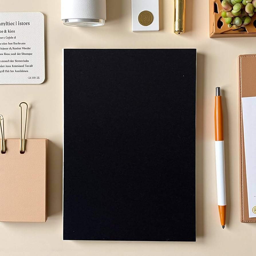 Siyah Renk 40 Yapraklı Defter Çizgili